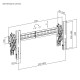 BRATECK επιτοίχια βάση τηλεόρασης LVW02E-48T, 37-70", έως 70kg, Pop-Out