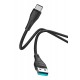 CELEBRAT καλώδιο USB-C σε USB CB-18T, 3A, 480Mbps, 1m, μαύρο