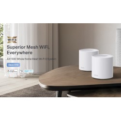 TP-LINK Home Mesh Wi-Fi System Deco X10, 1500Mbps AX1500, Ver. 1.0, 2τμχ