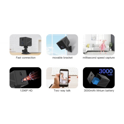 VSTARCAM smart κάμερα CB75, 3MP, 4G, 3000mAh, SD