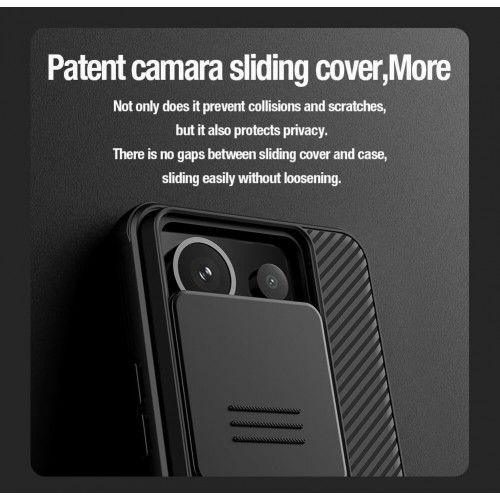 NILLKIN θήκη CamShield Pro για Xiaomi Redmi Note 13 Pro, μαύρη