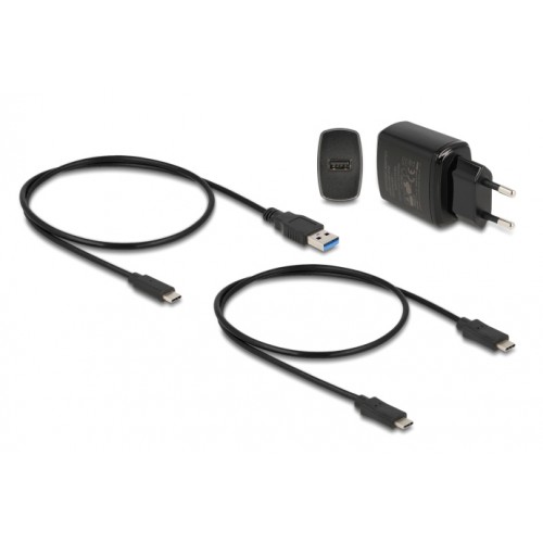 DELOCK docking station για M.2 NVMe SSD 64177, 2 θέσεων, 10Gbps, clone function, μαύρο
