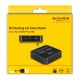 DELOCK docking station για M.2 NVMe SSD 64177, 2 θέσεων, 10Gbps, clone function, μαύρο