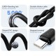 USAMS καλώδιο USB-C σε USB US-SJ688, 3A, 480Mbps, 1m, λευκό