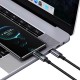 USAMS καλώδιο USB-C σε USB-C US-SJ671, 100W, 480Mbps, 1.2m, μαύρο