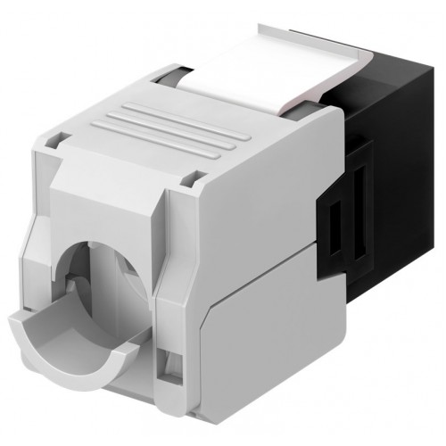 GOOBAY Keystone module RJ45 CAT 6A 90692, UTP, μαύρο