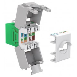 GOOBAY Keystone module RJ45 CAT 6A 90687, UTP, πράσινο