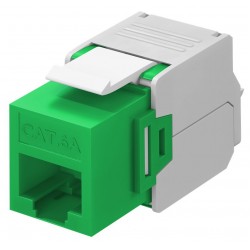 GOOBAY Keystone module RJ45 CAT 6A 90687, UTP, πράσινο