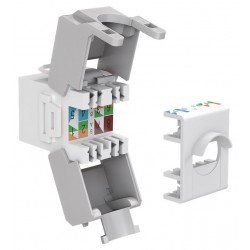GOOBAY Keystone module RJ45 CAT 6A 90867, UTP, λευκό
