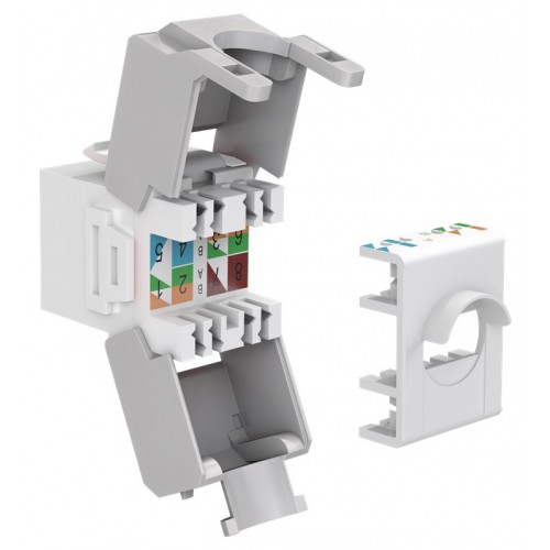 GOOBAY Keystone module RJ45 CAT 6A 90867, UTP, λευκό