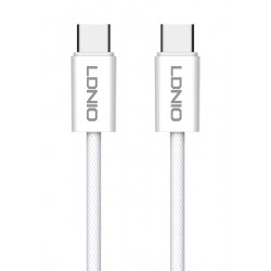 LDNIO καλώδιο USB-C LC901C, 65W PD, 480Mbps, 1m, λευκό