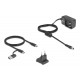 DELOCK docking station για M.2 NVMe/SATA ή 2.5"/3.5" SSD/HDD 64280, 10Gbps, μαύρο