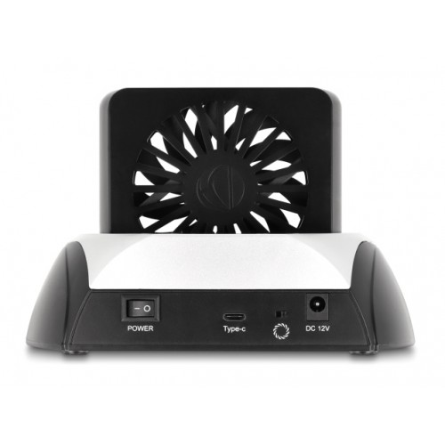 DELOCK docking station για M.2 NVMe/SATA ή 2.5"/3.5" SSD/HDD 64280, 10Gbps, μαύρο