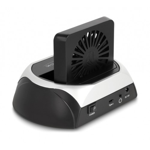 DELOCK docking station για M.2 NVMe/SATA ή 2.5"/3.5" SSD/HDD 64280, 10Gbps, μαύρο