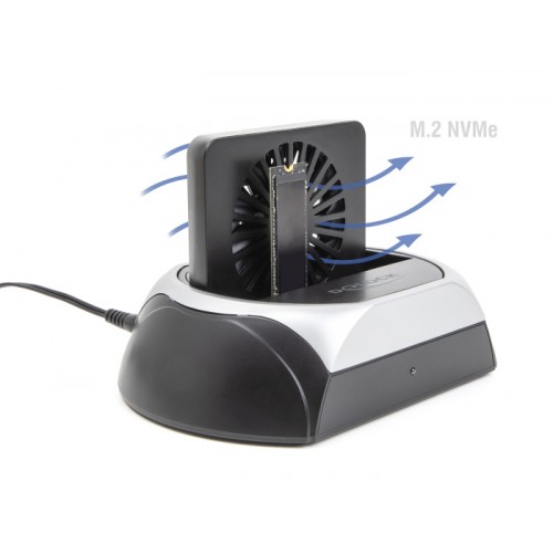 DELOCK docking station για M.2 NVMe/SATA ή 2.5"/3.5" SSD/HDD 64280, 10Gbps, μαύρο