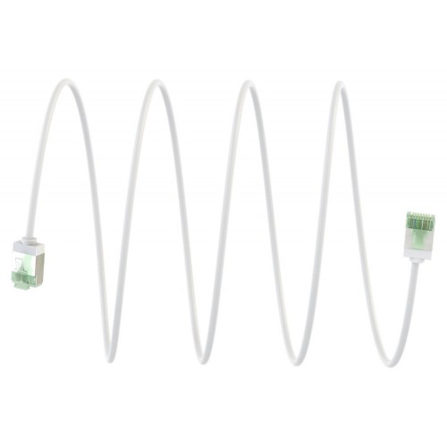 GOOBAY καλώδιο δικτύου 74360, CAT 8.1 U/FTP, ultra slim, copper, 40Gbps, 1m, λευκό