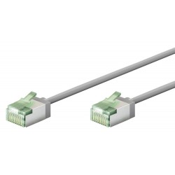 GOOBAY καλώδιο δικτύου 74348, CAT 8.1 U/FTP, ultra slim, copper, 40Gbps, 3m, γκρι