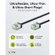 GOOBAY καλώδιο δικτύου 74352, CAT 8.1 U/FTP, ultra slim, copper, 40Gbps, 0.50m, μαύρο