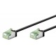 GOOBAY καλώδιο δικτύου 74352, CAT 8.1 U/FTP, ultra slim, copper, 40Gbps, 0.50m, μαύρο