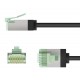 GOOBAY καλώδιο δικτύου 74353, CAT 8.1 U/FTP, ultra slim, copper, 40Gbps, 1m, μαύρο