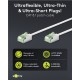 GOOBAY καλώδιο δικτύου 74363, CAT 8.1 U/FTP, ultra slim, copper, 2000MHz, 5m, λευκό
