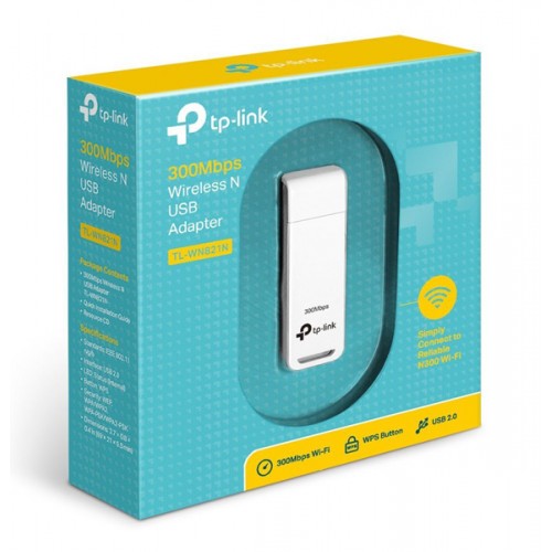 TP-LINK ασύρματος USB αντάπτορας δικτύου TL-WN821N, 300Mbps, Ver. 6.0