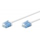GOOBAY καλώδιο δικτύου 74286, CAT 6A U/UTP, ultra slim, copper, 500MHz, 1m, λευκό