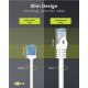 GOOBAY καλώδιο δικτύου 74288, CAT 6A U/UTP, ultra slim, copper, 500MHz, 3m, λευκό