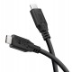 GOOBAY καλώδιο USB-C 74196, USB4, 100W, 20Gbps, 4K/60Hz, 1.5m, μαύρο