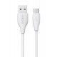 CELEBRAT καλώδιο USB-C σε USB CB-31A, 3A, 480Mbps, 1m, λευκό