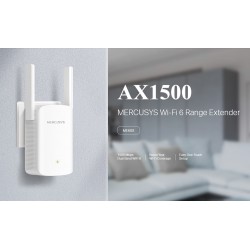 MERCUSYS range extender ME60X, WiFi 6, 1500Mbps AX1500, Ver. 1.0