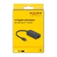 DELOCK αντάπτορας δικτύου 66046, USB-C, 2.5Gbps Ethernet, μαύρος