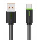 USAMS καλώδιο USB-C σε USB US-SJ732, 3A, 480Mbps, 1m, μαύρο