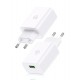 USAMS φορτιστής τοίχου SCXLTZ01 με καλώδιο micro USB, USB, 18W, λευκός