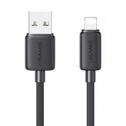 USAMS καλώδιο Lightning σε USB US-SJ689, 2.4A, 480Mbps, 1m, μαύρο