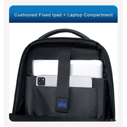 ARCTIC HUNTER τσάντα πλάτης B00681 με θήκη laptop 15.6", 11L, μαύρη