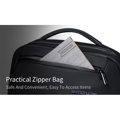 ARCTIC HUNTER τσάντα πλάτης B00681 με θήκη laptop 15.6", 11L, μαύρη