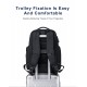 ARCTIC HUNTER τσάντα πλάτης B00682 με θήκη laptop 15.6", USB, λουκέτο TSA, 23.5L, μαύρη