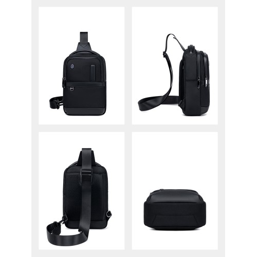 ARCTIC HUNTER τσάντα Crossbody XB00678, 5.8L, μαύρη