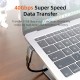 CABLETIME αντάπτορας USB-C CT-OTG42-AG, γωνιακός, USB4, 240W, 40Gbps, 8K, γκρι