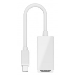GOOBAY καλώδιο mini DisplayPort σε HDMI θηλυκό 51729, 0.15m, λευκό