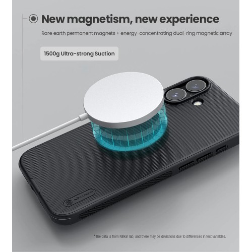 NILLKIN θήκη Super Frosted Shield Pro Magnetic για iPhone 16 Plus, μαύρη