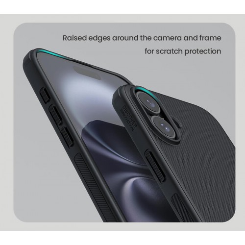 NILLKIN θήκη Super Frosted Shield Pro Magnetic για iPhone 16 Plus, μαύρη
