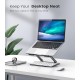 POWERTECH επιτραπέζια βάση για laptop/tablet PT-1354 έως 18.3", foldable, μαύρη