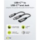 GOOBAY αντάπτορας USB-C σε 3.5mm & USB-C 74524, 60W, 480Mbps, γκρι