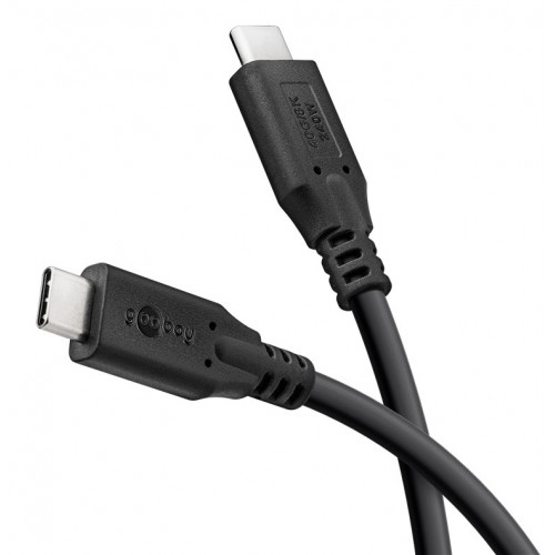 GOOBAY καλώδιο USB-C 74185, USB4, 240W, 40Gbps, 8K/60Hz, 1.8m, μαύρο