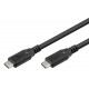 GOOBAY καλώδιο USB-C 74185, USB4, 240W, 40Gbps, 8K/60Hz, 1.8m, μαύρο