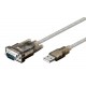 GOOBAY καλώδιο USB σε RS-232 68875, 1 Mbit/s, 1.5m, διάφανο