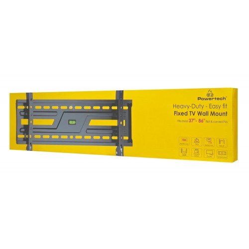 POWERTECH επιτοίχια βάση τηλεόρασης PT-1371, 37-86", έως 75kg, fixed