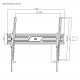 POWERTECH επιτοίχια βάση τηλεόρασης PT-1368, 43-100", έως 75kg, ρυθμιζόμενη κλίση